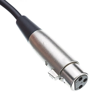CableWholesale 3-Pin XLR Female to 1/4" TRS/Stereo Male Audio Cable, 24 AWG Microphone Cable, 6 feet - style: XLR Female to 1/4-Inch Stereo Male