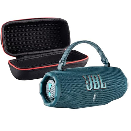 JBL Charge 6 Portable Bluetooth Speaker (Blue) | IP68 Waterproof, DustProof, and DropProof, Outdoor Wireless Audio |28Hrs Playtime + Travel Case Bundle - color: Blue