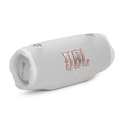 JBL Charge 6 - Portable Waterproof & Drop-Proof Bluetooth Speaker, Bold Pro Sound with AI Sound Boost (White) (Renewed) - color: White