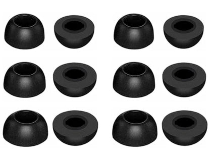 Foam Eartips Compatible with Powerbeats Pro 2 Earbuds, 6 Pairs S/M/L Sizes Soft Memory Foam Replacement Ear Tips Eartips Earbuds Tips Compatible with Powerbeats Pro 2 PB Pro 2 6 Pairs Black
