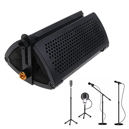 Microphone Isolation Shield Broadcast Noise Reduction Equipment Studio Acoustic Soundproofing Panels Wedges Soundproof Microphone Windscreen Foam Cover
