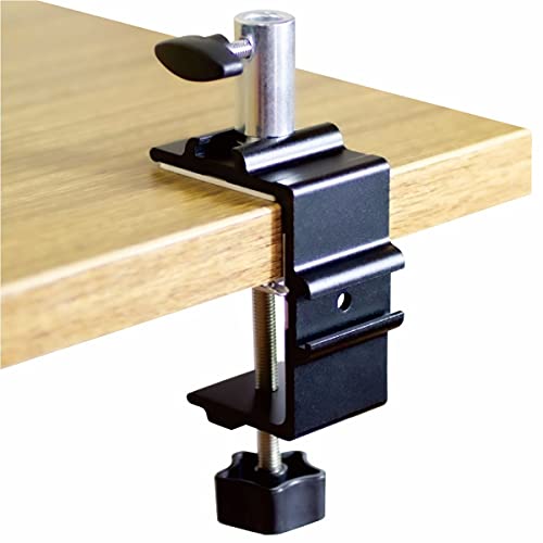 Replacement Heavy Duty C Clamp for 1/2” Base Magnifying Lamp,Desk Lamp,Swing Arm Lamp,Phone I pad Mount,Tablet Mic Holder,Table Mount Clamp for Microphone Stand Mic Boom Arm (G1 BLACK) - color: G1 Black
