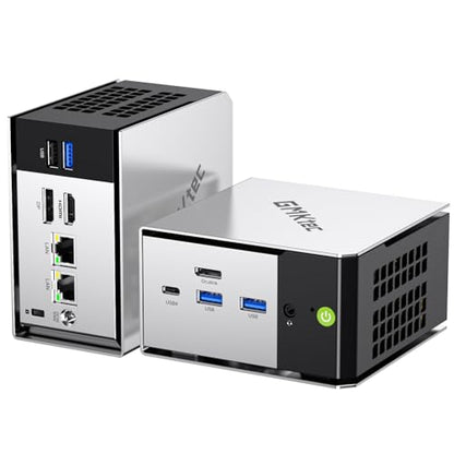 GMKtec Mini PC M8 Desktop Computer AMD Ryzen PRO 6650H (6C/12T 4.50Ghz) Dual NIC LAN 2.5GbE, 16GB LPDDR5 RAM + 512GB Hard Drive PCle SSD, Oculink, USB4, HDMI, USB-C - size: R5 PRO 6650H 16GB LPDDR5+512GB