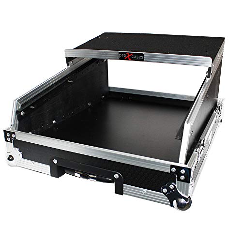 ProX XS-19MIX14ULTHW 14U ATA Slanted Mixer Rack Case with Sliding Laptop Shelf for 16 Channel Mixers & Audio Equipment