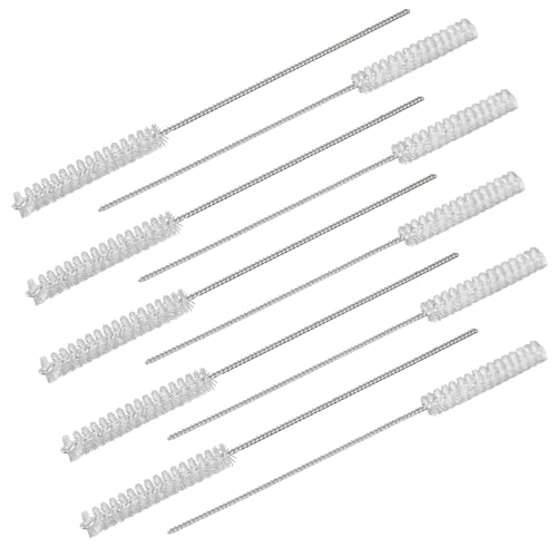 Grevosea 10 Pcs Hearing Aid Cleaning Tools, Hearing Aid Cleaning Brush Accessories and Supplies Tube Cleaning Brush for Earbuds Headphones Small Holes Cleaner