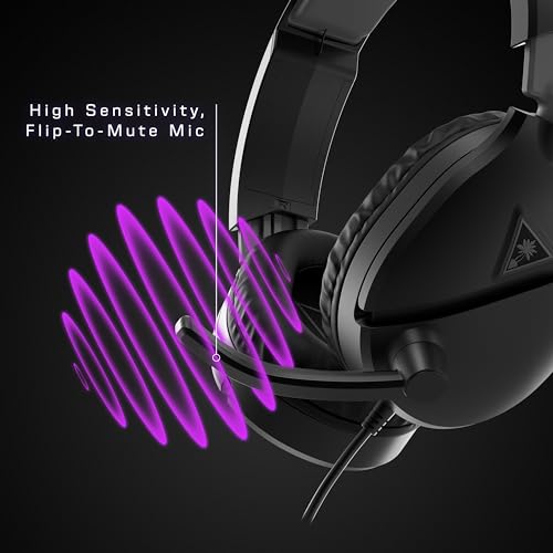 Turtle Beach Recon 70 Multiplatform Gaming Headset for PC, PS5,PS4,Xbox Series X|S,Xbox One, & Mobile w/ 3.5mm Wired Connection-Flip-to-Mute Mic, 40mm Speakers, Lightweight Design, Black (Pack of 6) - size: Standard (Pack of 6)