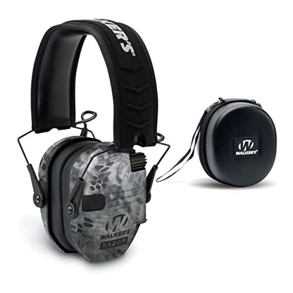 Walker's Razor Slim Electronic Earmuffs | Protective Case - color: Raid Kryptek