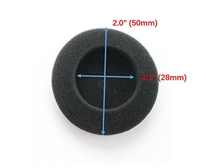 4 Pairs 2" (50mm) Replacement Foam Pad Earpad Cover Cushion for Sennheiser PX100 Sony MDR-G57 Headphones