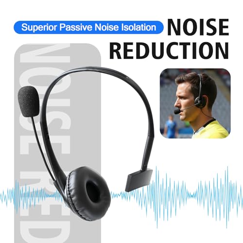 Single Sided Headphone Boom Mic Ptt Earpiece Over The Ear Two Way Radio Headset for Baofeng Retivis Kenwood Arcshell 2 Pin uv5r bf-888s h-777s rt21 rt22 ar-6 Walkie Talkies (Small Earmuff)