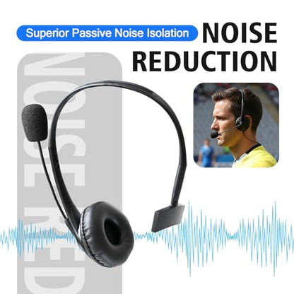 Single Sided Headphone Boom Mic Ptt Earpiece Over The Ear Two Way Radio Headset for Baofeng Retivis Kenwood Arcshell 2 Pin uv5r bf-888s h-777s rt21 rt22 ar-6 Walkie Talkies (Small Earmuff)