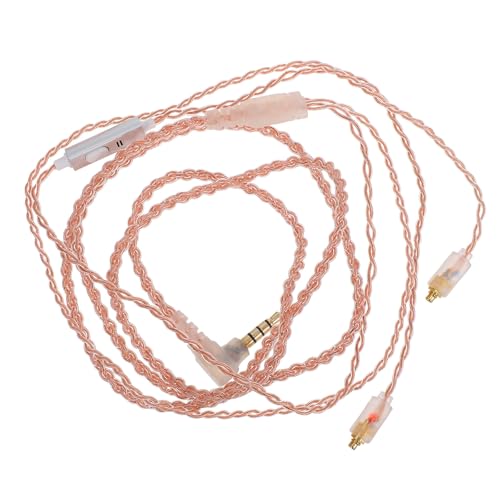 Detachable Headphone Cable with Mic and Wire Control, 3.5mm Straight Plug, Universal Replacement Cable for Headsets and Earphones, Suitable for Audio Devices and Gaming