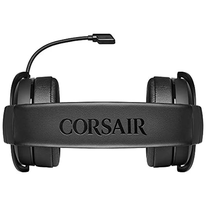 Corsair HS70 PRO Wireless Gaming Headset – 7.1 Surround Sound – Detachable Uni-Directional Microphone – Up to 40ft Range – iCUE Compatible – PC, Mac, PS5, PS4 – Carbon