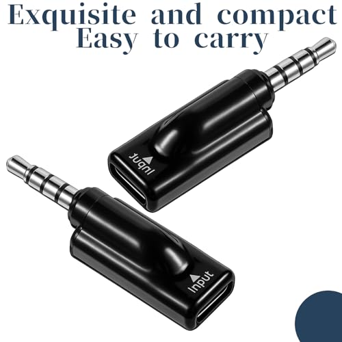 Headphone Jack Adapter, 2PCS TypeC Female to 3.5mm Male Audio Cable Adapter USB C to Aux Audio Dongle Analog Cable Converter Compatible with MP3 CD Players Smartphone Earbuds Laptops Tablets