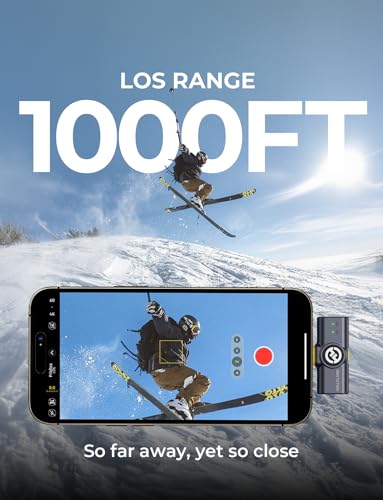 Hollyland Lark M2 Wireless Microphone for iPhone15/16/17&Android, USB C Mini Lapel Microphone Wireless, 1000ft Range, Hi-Fi Audio, Noise Cancellation, 30H Battery for Video Recording, Streaming | 30H Battery for Video Recording, Extended 30 hours of batte