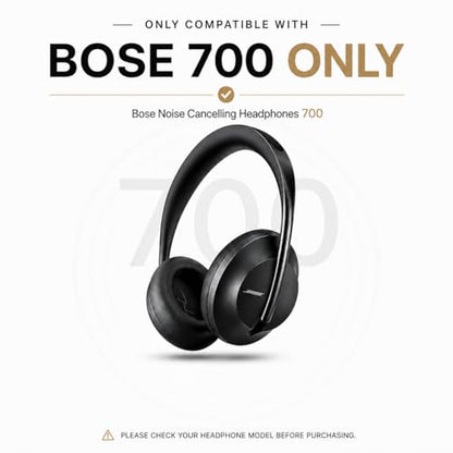 Replacement Ear Pads for Bose 700 NC700, Memory Foam, Black - color: Black