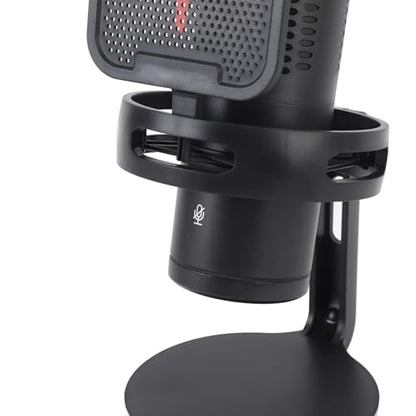 Fabater USB Microphone, Quick Mute Noise Cancellation RGB Lights Gaming Microphone, Podcast with Popfilter Shock Mount for Gaming Streaming Podcasts