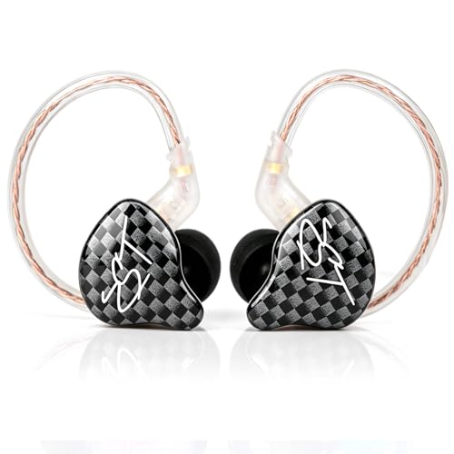 Easy KZ Yinyoo ZST 하이브리드 밴란스 아마추어 다이나믹 인이어 이어폰, 1BA+1DD HiFi 헤드셋 (ZST 마이크 없음) - color: 블랙 zst 마이크 없음, size: 마이크 없음, style: 마이크 없음