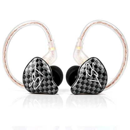 Easy KZ Yinyoo ZST 하이브리드 밴란스 아마추어 다이나믹 인이어 이어폰, 1BA+1DD HiFi 헤드셋 (ZST 마이크 없음) - color: 블랙 zst 마이크 없음, size: 마이크 없음, style: 마이크 없음