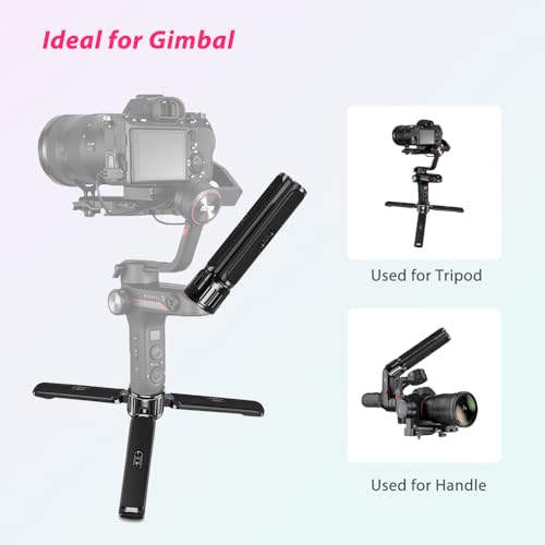 Aluminum Heavy Duty Mini Tripod, Desktop Tabletop Stand Tripod for DSLRs Gimbals, Zhiyun Weebill/Crane/Lab, DJI Ronin S/SC/RS/RSC Series, Osmo Mobile, Gimbal Handle Grip Stabilizer