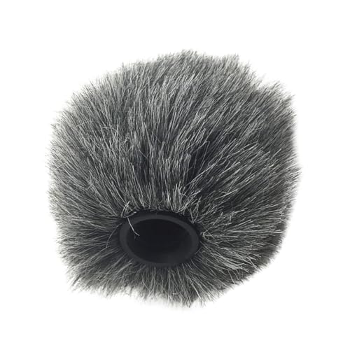 Levemolo Furry Microphone Windscreen Protector for Camera Microphones Windproof Cover for Optimal Sound Reception Durable and Accessory