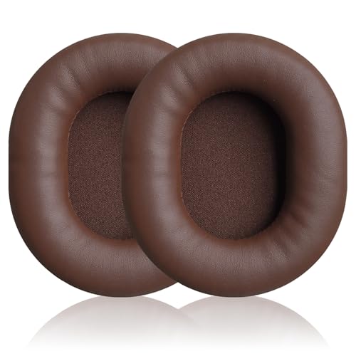 Replacement Ear Pads for Audio Technica ATH M50X M50XBT M50RD M40X M30X M20X MSR7 SX1 Monitor Headphones, Headset Ear Cushions, Headset Earpads, Ear Cups Cover (Brown) - color: Brown