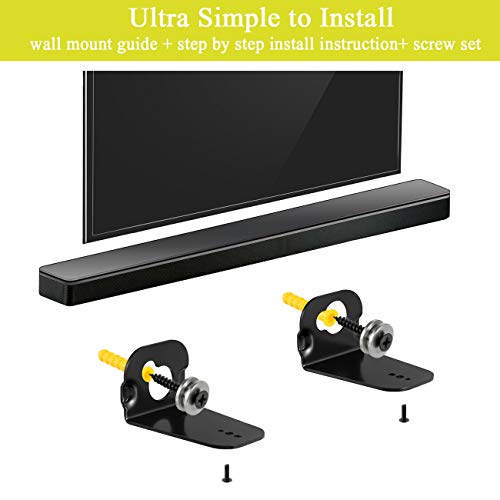 Soundbar Wall Mount Bracket for Samsung HW-M360 HW-K550 HW-M550 HW-K650 HW-K430 HW-K335 HW-K651 HW-K450 Sound bar Speaker with Screws