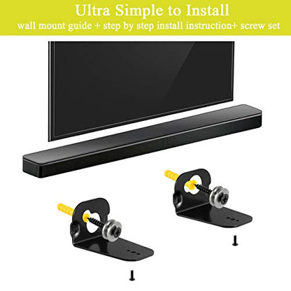 Soundbar Wall Mount Bracket for Samsung HW-M360 HW-K550 HW-M550 HW-K650 HW-K430 HW-K335 HW-K651 HW-K450 Sound bar Speaker with Screws