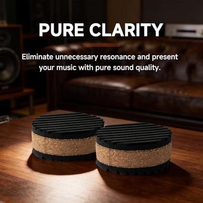 Sound Insulation Pads and Vibration Damping Pads, Pads to Reduce Vibration and jolts, with a Diameter of 1.77in. (Each Pack Contains 4 Pieces) (Square) - size: square