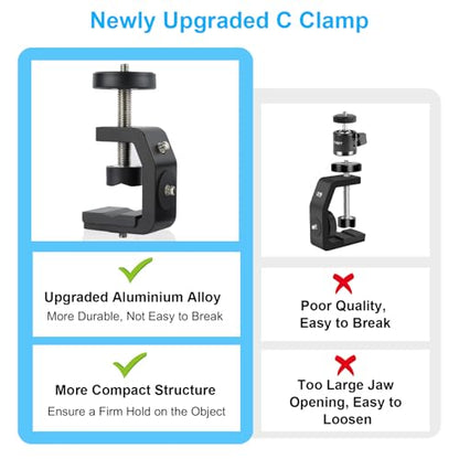UTEBIT Super Clamp Mount with Mini Ball Head Mount, 30mm - size: 30mm