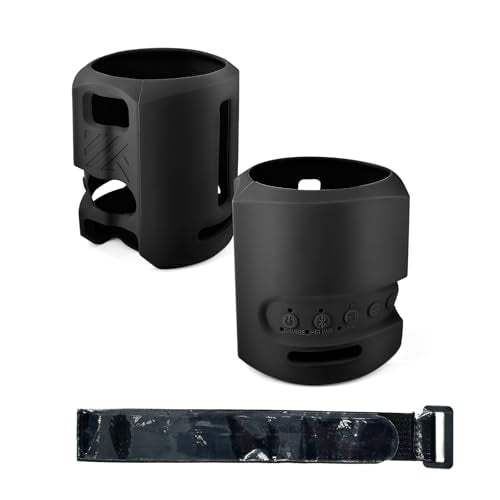 Silicone Cover for Sony Speaker,Travel Protective Silicone Case Cover for Sony SRS-XB13 Portable Bluetooth Speaker Sleeve Cover (Black)