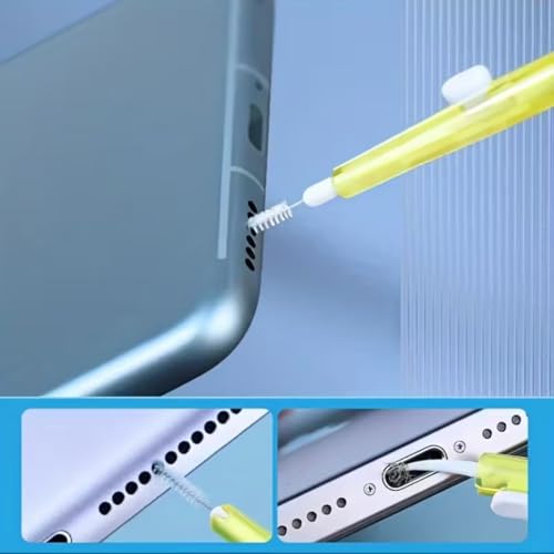 4pcs Retractable Cleaner Kit for Phone, Multi-Functional Phone and Earphone Cleaning Kit, Cell Phone Cleaning Repair & Recovery Phone and Pad Charging Port