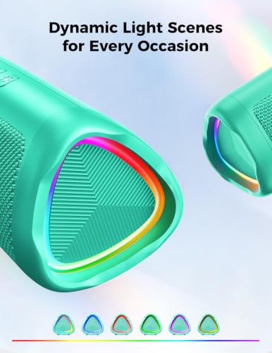 Bluetooth Speaker, 20W HD Sound, Portable Wireless, IPX5 Waterproof, Up to 24H Playtime, TWS Pairing, for Home/Party/Outdoor/Camping/Beach Essentials, Electronic Gadgets, Birthday Gift (Teal) - color: Teal