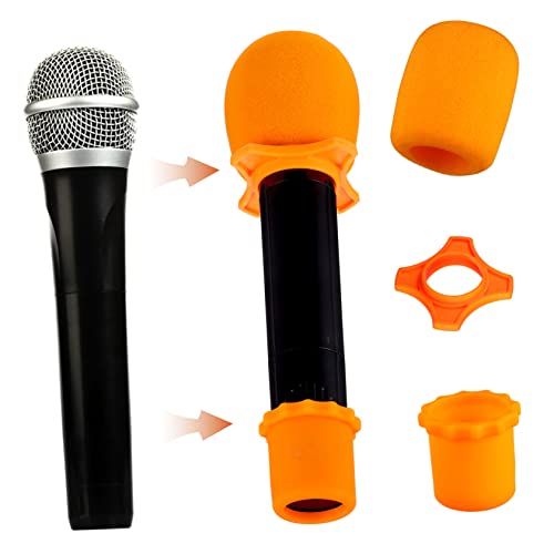 Microphone Storage Case Bag with Dual-sided Mesh Pocket