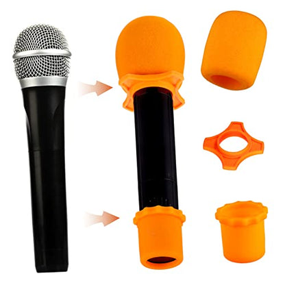 Microphone Storage Case Bag with Dual-sided Mesh Pocket