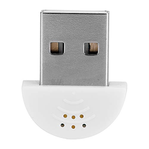 DEWIN USB 2.0 Mini Microphone, Laptop/Desktop PC Plug and Play for Skype, MSN, Yahoo Recording, YouTube, Google Voice Search and Games(White)