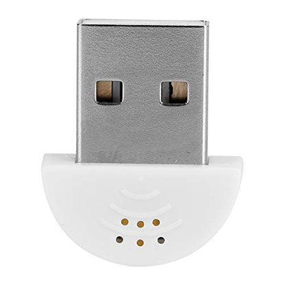 DEWIN USB 2.0 Mini Microphone, Laptop/Desktop PC Plug and Play for Skype, MSN, Yahoo Recording, YouTube, Google Voice Search and Games(White)