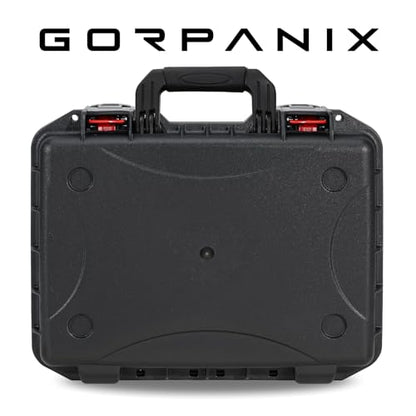 GORPANIX 18.5 x 14 x 7.7 Inch Hard Case with Customizable Foam, Hard Shell Protective Case for Mics, Heavy Duty IP67 Waterproof Gear for Microphone, Camera, Equipment, Electronics, Drone, Tools, etc - size: 18 inch Pluck Foam