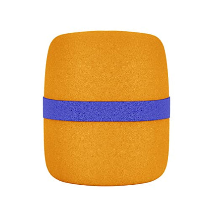 Alnicov 5 Pack Thick Handheld Microphone Windscreen Sponge Cover in Black,Blue,Orange,Yellow,Red