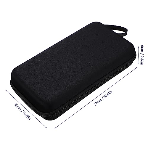 Kisangel Portable Dual Microphone Storage Bag with Padded Dividers and Receiver Compartment Compact Hard Case for Travel and Organized Mic Protection