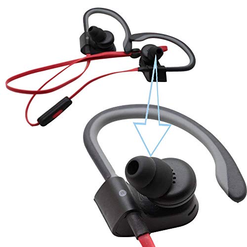 Powerbeats 2 Replacement Earbuds Powerbeats3 Ear Buds Double Flange Silicone Ear Tips Compatible with Beat by Dr Dre Powerbeats 2 Powerbeats 3 in-Ear Earphones Earbuds (10pcs)