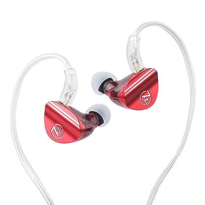 Linsoul 7HZ SONUS 1DD+1BA Dual Driver in Ear Monitor HiFi Wired Earbuds IEM - color: Red
