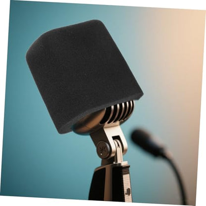 3pcs Mic Isolation Shield Microphone Windscreen Foam Sound Isolation Cover Sponge Sleeve for Square Condenser Mics Fit