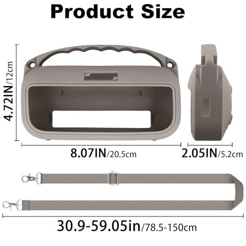 Aenllosi Case for Bose SoundLink Flex 2nd Gen Speaker Sandstone | Drop Resistant Protection, Water Resistant Protection, Dust Proof Protection, Protective Case Only - color: Sandstone, style: Silicone Cover for Bose SoundLink Flex 2nd Gen