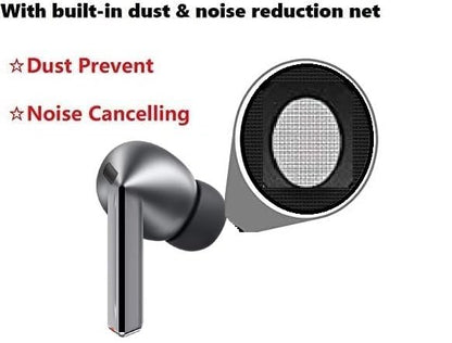 Replacement Foam Tips for Galaxy Buds3 Pro, Noise Cancelling Memory Foam Ear Tip, Fit in Case, XL Size 4 Pairs, Black XL (Buds3ProFoamXL4p) - size: Extra Large