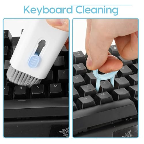7-in-1 Keyboard Cleaner Earphones Cleaning Pen Keycap Puller Set Multifunctional Cleaning Kit For AirPods iPhone iMac MacBook