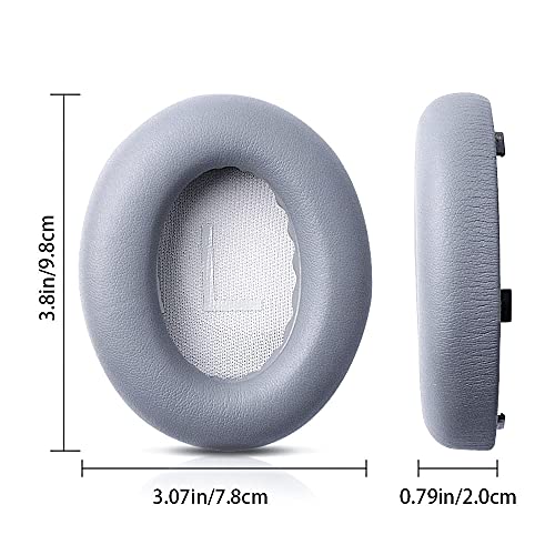 HUYUN Protein Leather Ear Pads Replacement for Bose Headphones 700, NCH700, NC700 Headphones Earpads, Headset Ear Cushion Repair Parts (Silver Gray) - color: Silver Gray