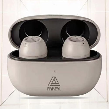 FAAEAL Bluetooth 5.3 Wireless Earbuds with Wireless Charging Case,Waterproof Stereo Headphones in Ear Built in Mic Headset Premium Sound with Deep Bass for Sport(Grey) - color: Grey
