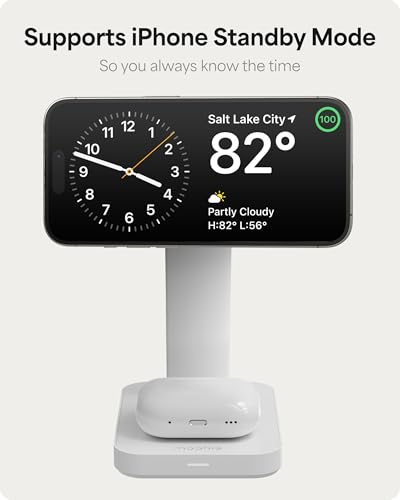 Mophie Snap+ 3-in-1 Wireless Charging Stand - MagSafe & Qi2 Certified