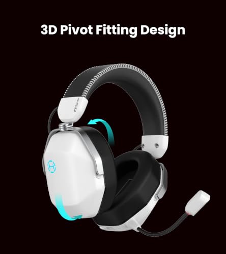 Edifier G5 MAX THX Spatial Audio Quad-Mode Gaming Headset, White - color: White