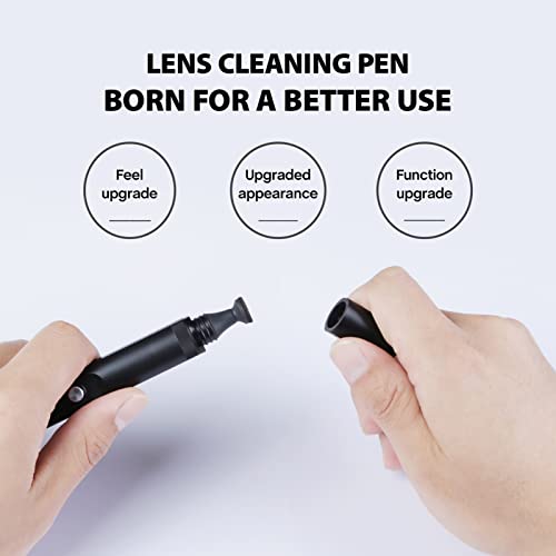 VSGO V-P01E Camera Lens Cleaning Pen with Carbon Tip and Retractable Brush | Dry, Liquid-Free Cleaning for Fingerprints and Smudges; Compact Format for Camera Bags and Travel